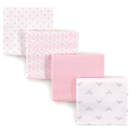 Luvable Friends Flannel Receiving Blankets, Pink P