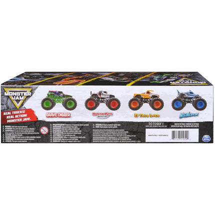 Monster Jam - 1to64 All Stars Toy Truck for Vehicles (Pack of 4)