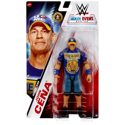 Mattel WWE John Cena Action Figure, Main Event Series #159, 6-inch Collectible Superstar with 14 Articulation Points & Life-Like Look, JGD45