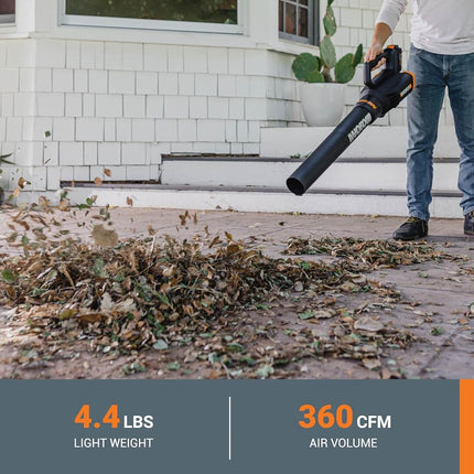 WORX WG930.2 20V Power Share GT Revolution 12" Cordless String Trimmer & Turbine Leaf Blower Combo Kit