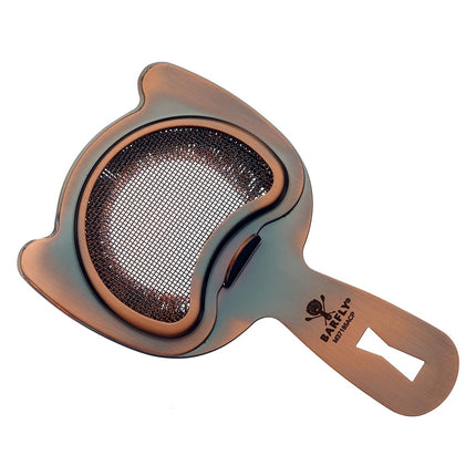 Barfly Fine Mesh Spring Strainer, Antique Copper