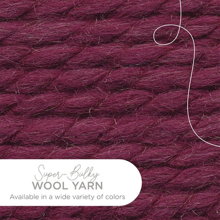 Lion Brand Wool-Ease Thick & Quick Yarn - Soft, Bulky Yarn for Knitting & Crochet, Pack of 3, Fig