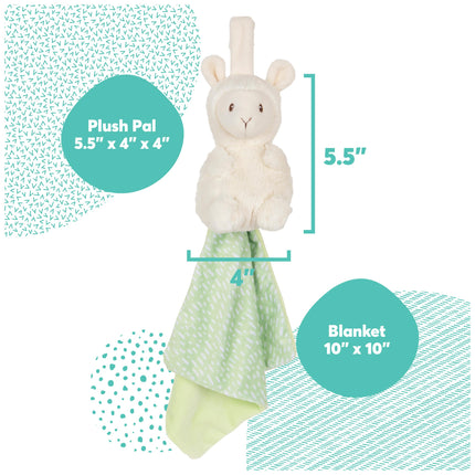 GUND Baby Lil' Luvs Tuck-Away Lovey, Liam Llama, peluche ultrasuave con mantita integrada para bebés y recién nacidos