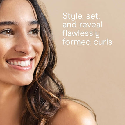 Conair 2-in-1 Heat & Heatless Hair Curler - Heat/Heatless Curling Set Includes Satin Curling Ribbon, Claw Clip, 2 Scrunchies, USB Cord, and Satin Pouch