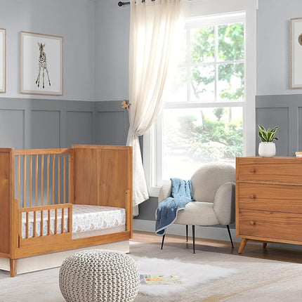 Oxford Baby Dawson Crib to Toddler Bed Guard Rail Conversion Kit, Honey Brown, Green Guard Gold Certified