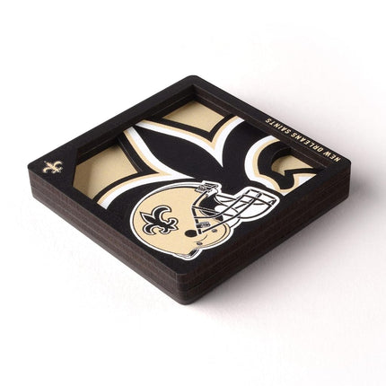 YouTheFan NFL New Orleans Saints 3D Logo Series Magnets