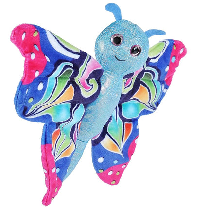 Wild Republic Huggers Butterfly Blue Plush Toy, Sl