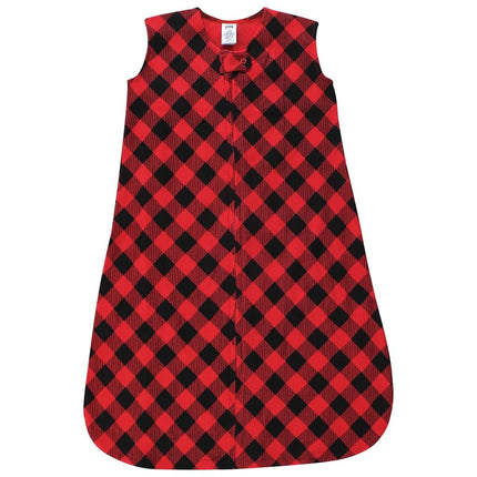 Hudson Baby Gigoteuse sans manches thermique Unisexe bébé 2 pièces, Plaid Buffalo Léopard, 6-12 Mois, Plaid Buffalo Léopard, 6-12 Mois