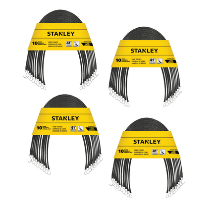 STANLEY S300441 Black 41" Rubber Tarp Bungee Cords