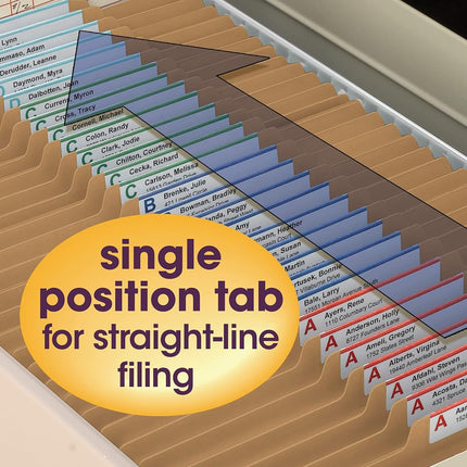 Smead Fastener File Folder, 2 Fasteners, 2/5-Cut Tab Right of Center Position, Letter Size, Kraft, 50 per Box (14882)