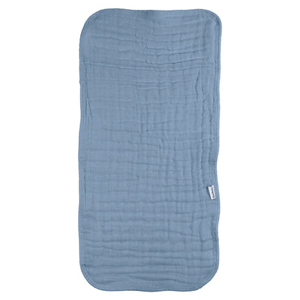 Gerber Baby Unisex Muslin Burp Cloths 6-Pack, Multi Blues Browns, Large Size 20" x 10"
