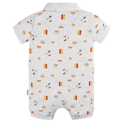 Barboteuse polo en coton Gerber pour bébé garçon, Barbecue, 0-3 mois