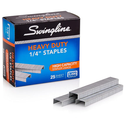 Swingline Staples, Heavy Duty, 1/4" Length, 25 She