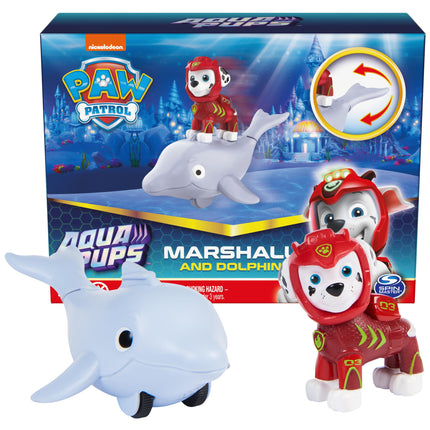 Paw Patrol, Aqua Pups Marshall and Dolphin Action 