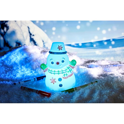 CRAYOLA Light Ups: Snowman | Washable Snowman Christmas Night Light | Colour, Wash, Repeat! | Batteries Not Included | For Ages 3+