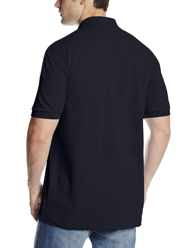Dickies Men's Big Short-Sleeve Pique Polo Shirt, Dark Navy V1, 3XL