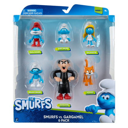 Smurfs VS Gargamel 6 Figure Multipack - 2-Inch Smu