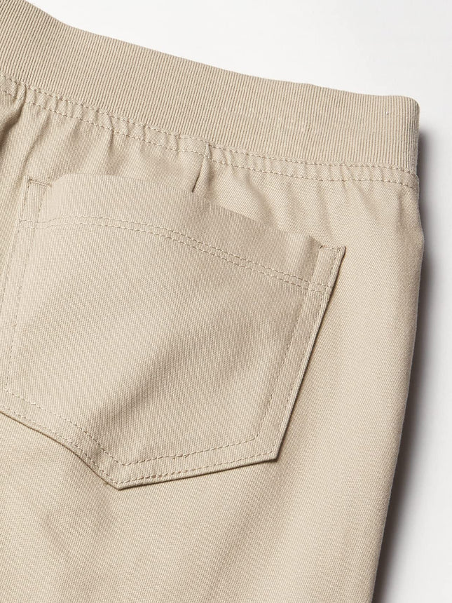 Nautica - Pantalon Sergé Skinny Uniforme Scolaire pour Grandes Filles, Matière Extensible Confortable, Résistant aux Plis et à la Décoloration, Kaki à Enfiler, Taille 16 Plus