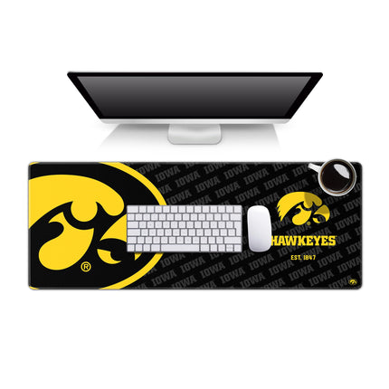 YouTheFan NCAA Iowa Hawkeyes Logo Series Desk Pad 