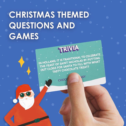 Talking Tables Christmas Family Games Night Christmas Board Game for Kids Activity for Xmas Day Secret Santa Gift Six Games Compendium Includes Charades, Trivia Drawing Shout Ages 9+