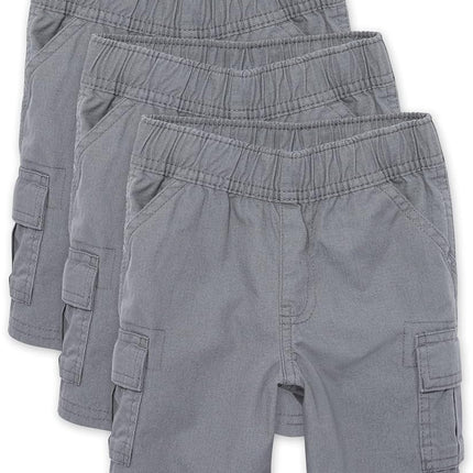 The Children's Place Baby Boys And Toddler Boys Pull on Cargo Shorts,Storm 3 Pack,18-24MONTH