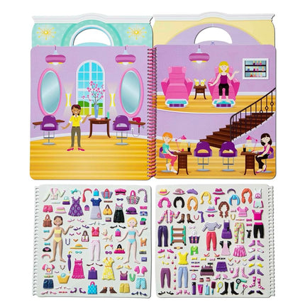 Melissa & Doug Puffy Sticker Activity Book: Day of Glamour - 196 Reusable Stickers