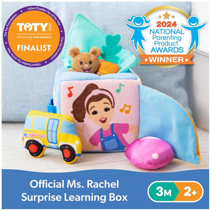 Ms. Rachel Official Surprise Learning Box - Educational Toys with Stuffed Animals, Sensory Activities for Babies & Toddlers, Ages 0-2
