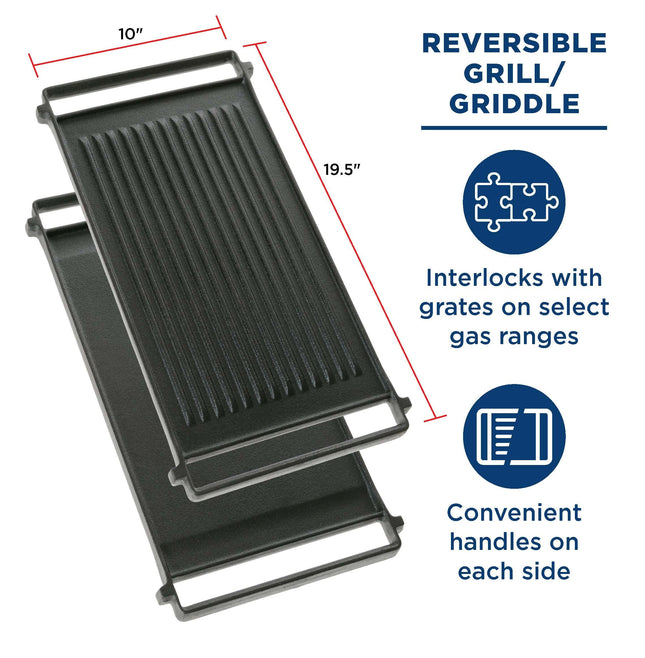 Plaque/Gril Réversible en Fonte WB31X24998 pour Produits de Cuisson