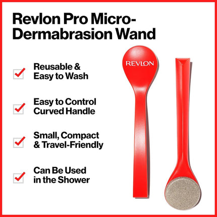 Revlon Microdermabrasion Wand, Red, 1 Count