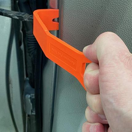 Lisle Trim Removal Tool - Ford - Automotive Trim Removal Tools - Hard Plastic, Glass Reinforced Nylon, Neon Orange