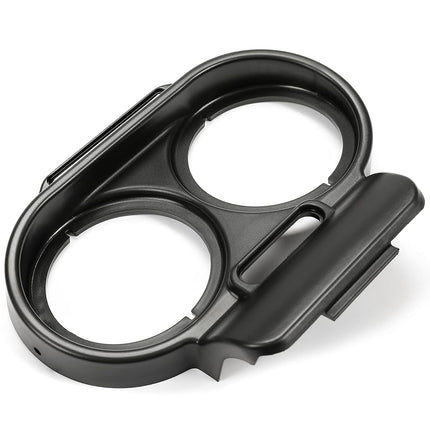 Cache de jauge HECASA compatible avec Harley-Davidson Road Glide 1998-2013, tableau de bord, carénage supérieur, carénage de tachymètre, garniture de lunette de jauge de vitesse, noir, remplacement pour 67923-98B 21906