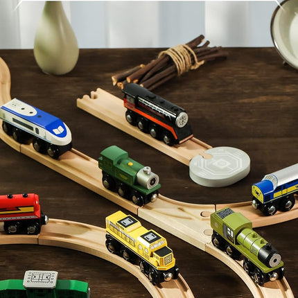 SainSmart Jr. Wooden Train Set Accessories, Magnetic 10pcs, Compatible 3+
