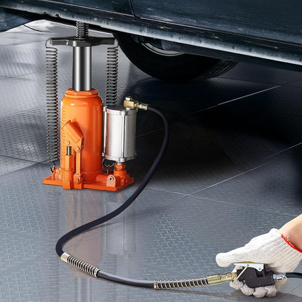 VEVOR - Hydraulic Air Bottle Jack, 20 Ton/40000 Lbs, 10.4-19.7 Inch Lift Range, Manual Handle and Air Pump, for Car, Pickup, Truck, RV, Repair