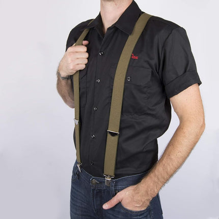 Dickies Men's Hs-21di5100-gry Suspenders, Olive, One Size UK