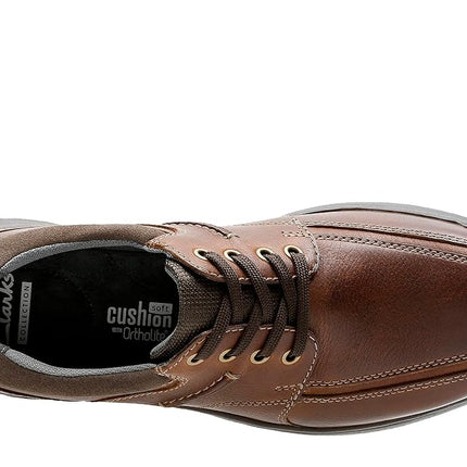 Clarks Men's Cotrell Walk M Lace-Up Shoe, Tobacco Leather, 10 W US