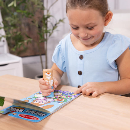 Melissa & Doug Sticker Wow! Paquete Conejito (Sellador con libro + Paquete de recarga de afirmaciones)
