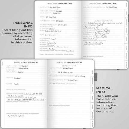 Clever Fox End of Life Planner (Gray, A5 (5.8'' x 8.3'')), (CFELP)
