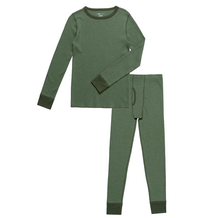 Fruit of the Loom Conjunto de ropa interior térmica de waffle premium para niños, Sea Turtle, 8