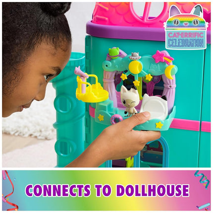 Gabby’s Dollhouse, Pandy Paws Dreamy Balcony Playset, 8-Pieces with Toy Figures, Doll’s House Accessories and Sensory Play, Kids’ Toys for Girls and Boys 3+