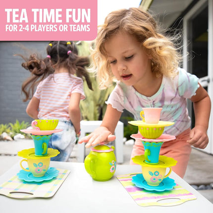 Educational Insights Teacup Pile-Up! Relay Game - Preschool Board Game for Boys & Girls Ages 4+
