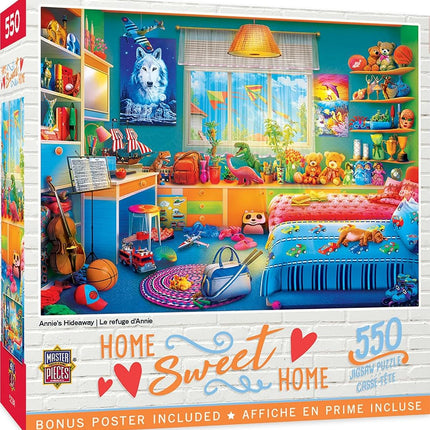 MasterPieces Rompecabezas de 550 piezas para adultos, familia o niños - Annie's Hideaway - 45 x 60 cm