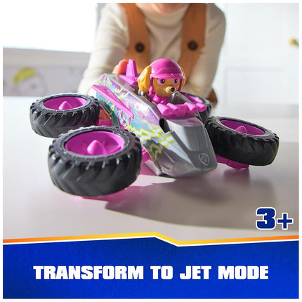 Paw Patrol: Rescue Wheels Skye’s Jet, Toy Truck with Transformation into Jet-Mode and Collectible Action Figure, Kids’ Toys for Boys & Girls Ages 3+