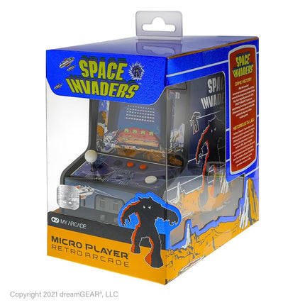 My Arcade Space Invaders Mini Arcade Machine - Micro Player Table Top Arcade Machine, Portable Handheld Game, Retro Gaming Console, Mini Retro Games Machines for Kids & Adults