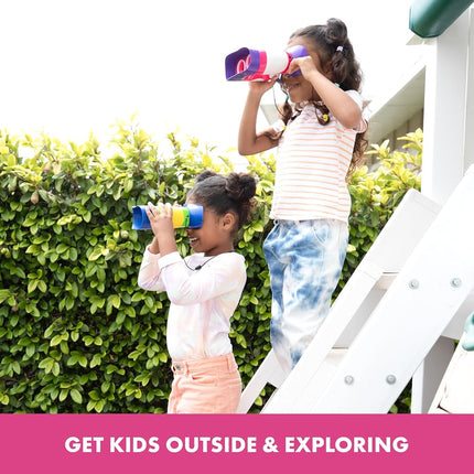 Educational Insights GeoSafari Jr. Kidnoculars, Pink: Kids Binoculars, Perfect Outdoor Play for Preschool Science