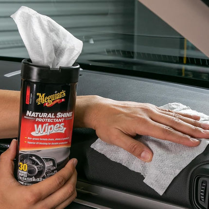 Meguiar's G4100 Natural Shine Protectant Wipe (25 Wipes)