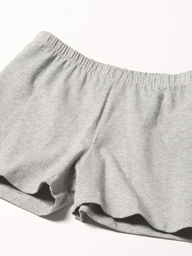 The Children's Place Girls' Cartwheel Shorts, Heather Grey Single, XX-Large