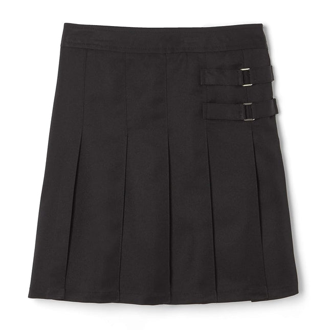 French Toast Girls' Adjustable Waist Pleated-Front Two-tab Scooter, Black, 3T