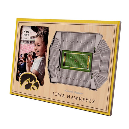 YouTheFan NCAA Iowa Hawkeyes 3D StadiumView Picture Frame - Kinnick Stadium, 12" x 8"