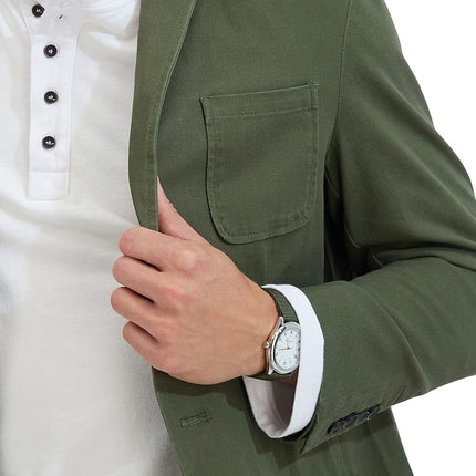 Haggar Men's Smart Wash Performance Blazer & Jackets, Olive, Large