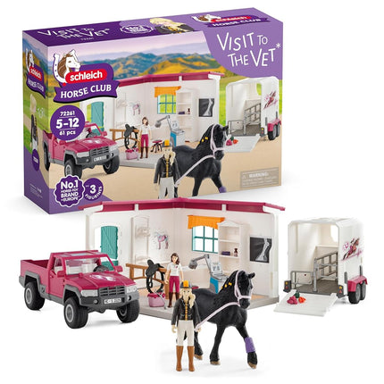 Schleich Horse Club - 61Pc Visit To The Vet Playse